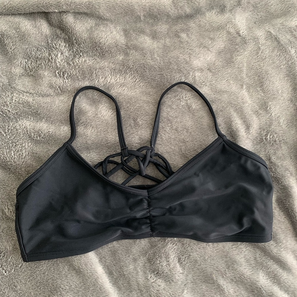Hollister Black Strappy Back Bikini Top